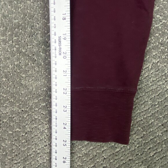 John Varvatos Peace Sign Logo Hoodie Men's Medium Burgundy Full Zip Up - Picture 13 of 13
